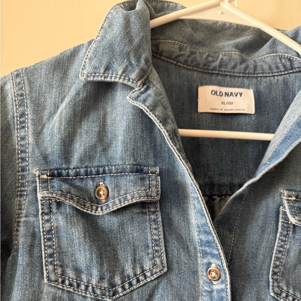 Girls Old Navy Tori Denim Dress - Picture 2 of 9